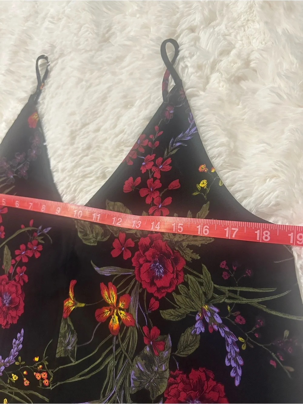 BP Double V-Neck Floral Cami Tank Top Medium Nordstrom - Picture 2 of 9